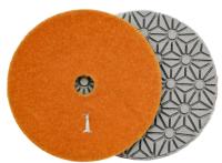 Алмазные гибкие шлифовальные круги Ромашка Pads 3-STEP D100 №1
